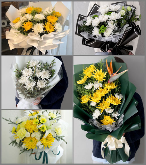 黑龙江鸡西梨树区白事花束代送